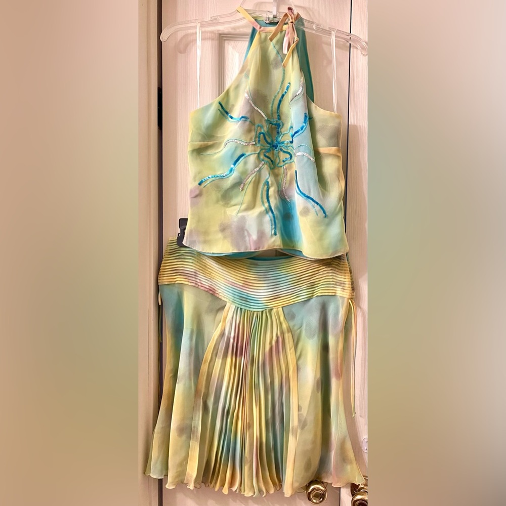 NEW! Niama Woman by Conbipel Pleated Skirt Set sz M